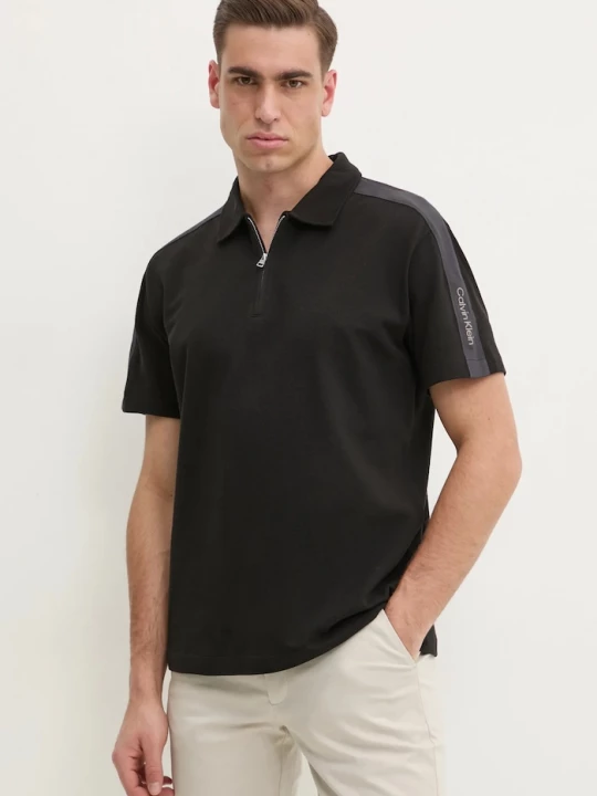 Obrázek produktu Calvin Klein Jeans Bavlněné polo tričko černá