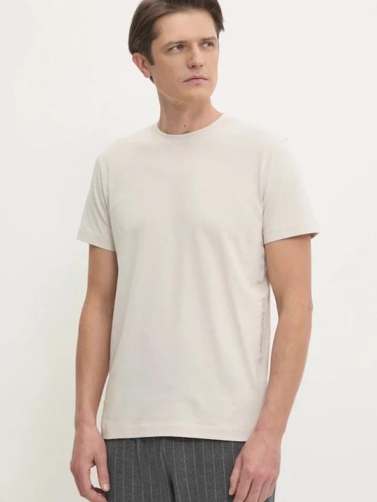 Obrázek produktu Calvin Klein Jeans Bavlněné tričko béžová