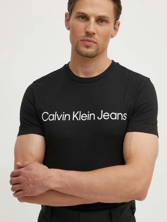 Obrázek produktu Calvin Klein Jeans Bavlněné tričko Calvin Klein Jeans černá