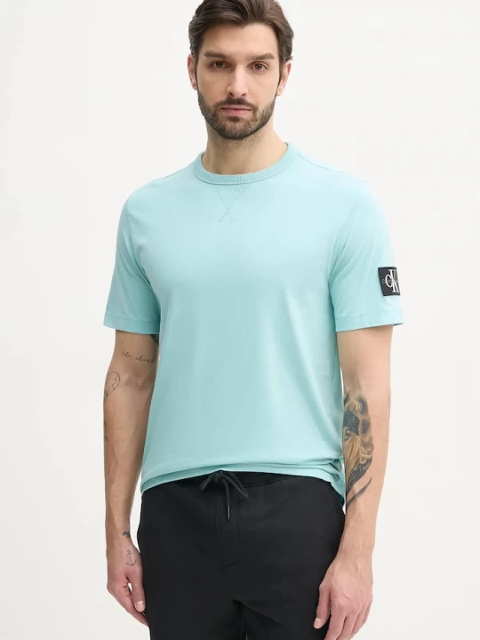 Obrázek produktu Calvin Klein Jeans Bavlněné tričko Calvin Klein Jeans tyrkysová