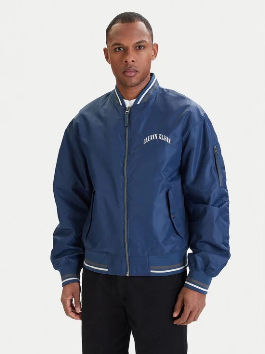 Obrázek produktu Calvin Klein Jeans Bunda bomber LV04RF510G Modrá Regular Fit