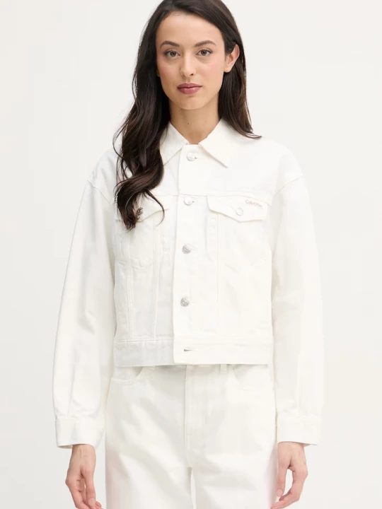 Obrázek produktu Calvin Klein Jeans bunda dámská bavlněná béžová