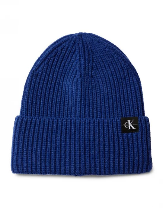 Obrázek produktu Calvin Klein Jeans Čepice Monogram Rib Beanie IU0IU00440 Modrá
