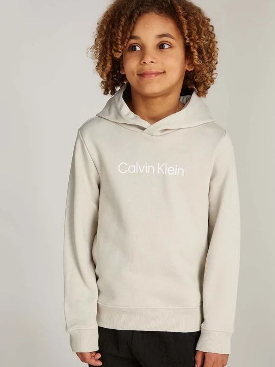 Obrázek produktu Calvin Klein Jeans Dětská bavlněná mikina Calvin Klein Jeans béžová