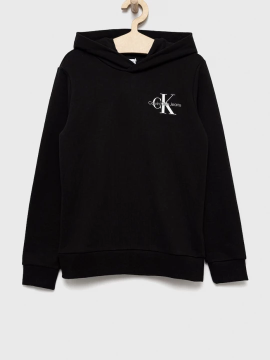 Obrázek produktu Calvin Klein Jeans Dětská bavlněná mikina Calvin Klein Jeans černá