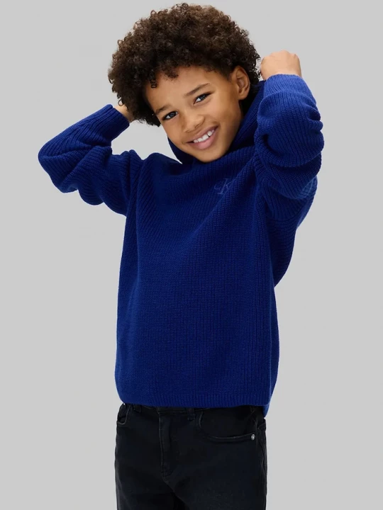 Obrázek produktu Calvin Klein Jeans Dětská bavlněná mikina Calvin Klein Jeans modrá