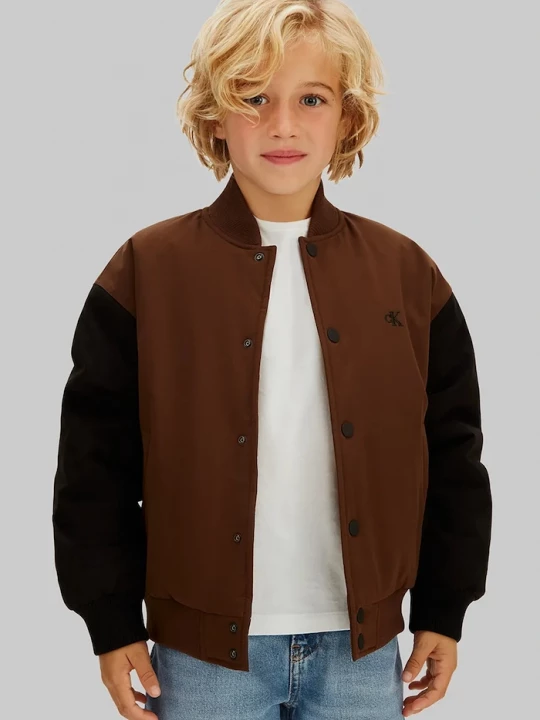 Obrázek produktu Calvin Klein Jeans Dětská bomber bunda Calvin Klein Jeans hnědá