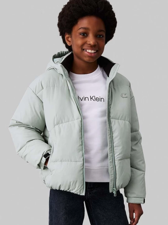 Obrázek produktu Calvin Klein Jeans Dětská bunda Calvin Klein Jeans zelená