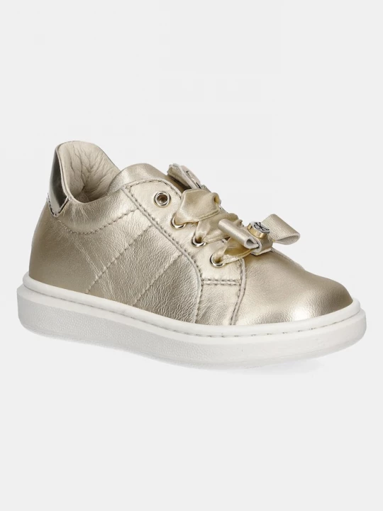 Obrázek produktu Calvin Klein Jeans Dětské kožené sneakers boty Calvin Klein Jeans zlatá