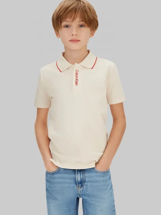 Obrázek produktu Calvin Klein Jeans Dětské polo tričko Calvin Klein Jeans béžová