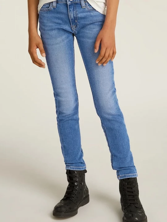 Obrázek produktu Calvin Klein Jeans Dětské rifle Calvin Klein Jeans MR SKINNY modrá