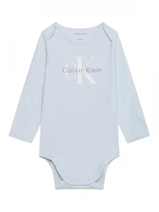 Obrázek produktu Calvin Klein Jeans Dupačky / body pastelová modrá / šedá / bílá