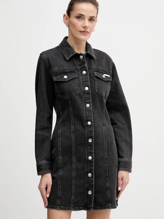 Obrázek produktu Calvin Klein Jeans Džínové šaty Calvin Klein Jeans černá