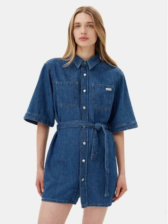 Obrázek produktu Calvin Klein Jeans Džínové šaty J20J225169 Modrá Boxy Fit