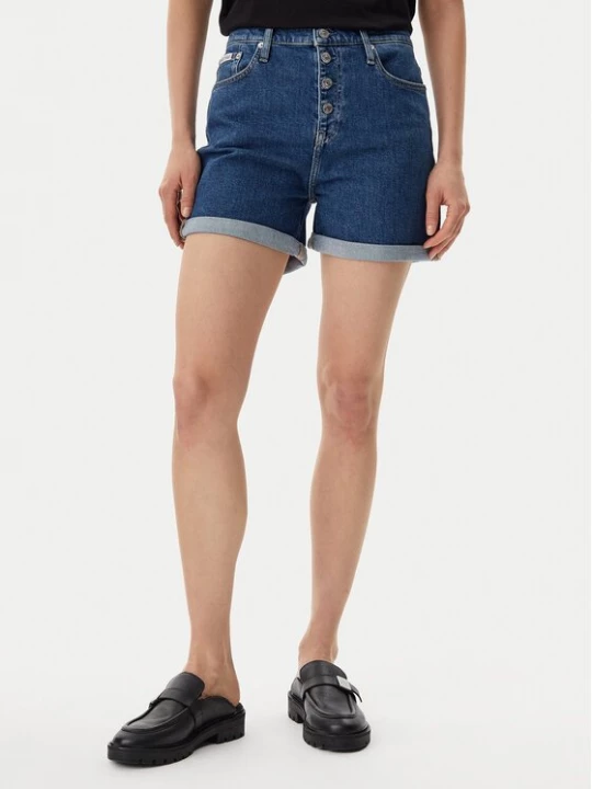 Obrázek produktu Calvin Klein Jeans Džínové šortky J20J225512 Tmavomodrá Mom Fit