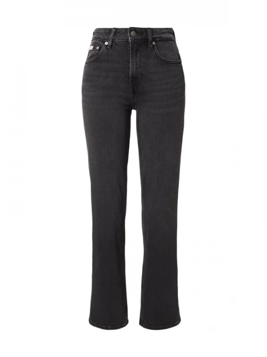 Obrázek produktu Calvin Klein Jeans Džíny 'Whiskered High Rise Straight Black' černá džínovina