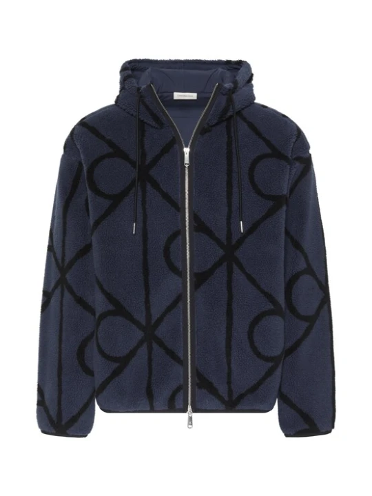 Obrázek produktu Calvin Klein Jeans Fleecová mikina tmavě modrá / černá