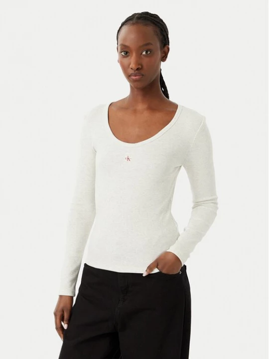 Obrázek produktu Calvin Klein Jeans Halenka LV047D218G Světle šedá Slim Fit