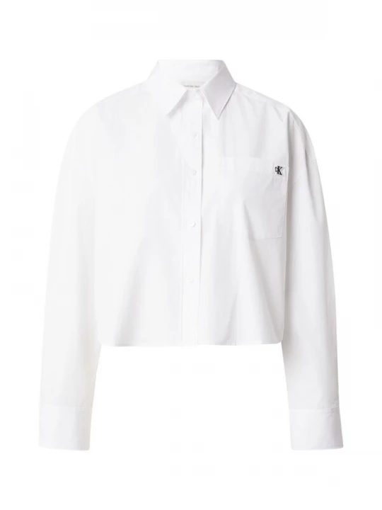 Obrázek produktu Calvin Klein Jeans Halenka 'Monogram Cropped' bílá