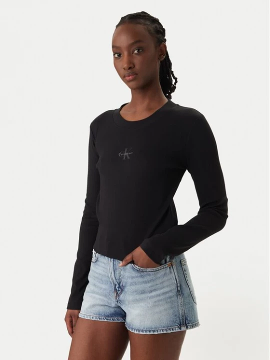 Obrázek produktu Calvin Klein Jeans Halenka Monogram LV047A803G Černá Slim Fit