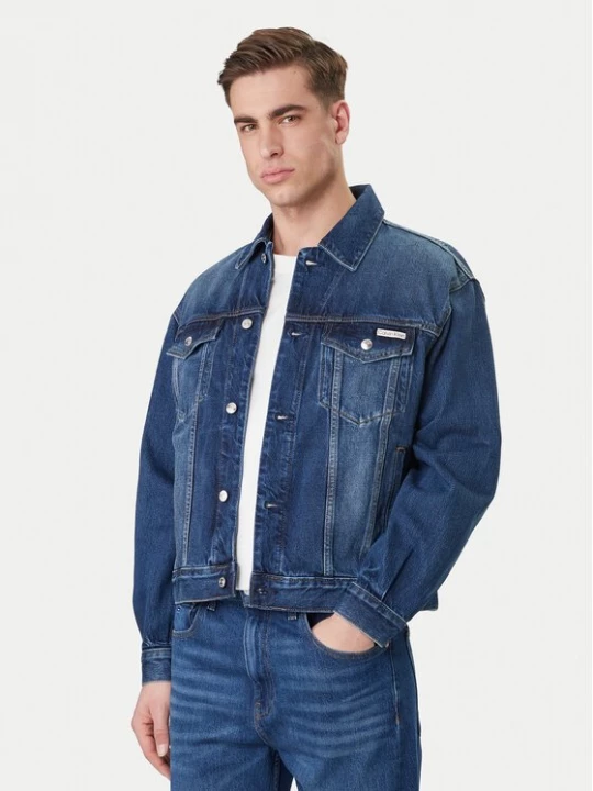 Obrázek produktu Calvin Klein Jeans Jeansová bunda 90s LV04RF705G Tmavomodrá Regular Fit