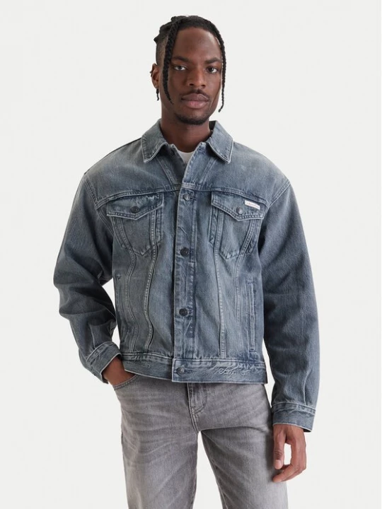 Obrázek produktu Calvin Klein Jeans Jeansová bunda 90s LV04RF723G Šedá Regular Fit
