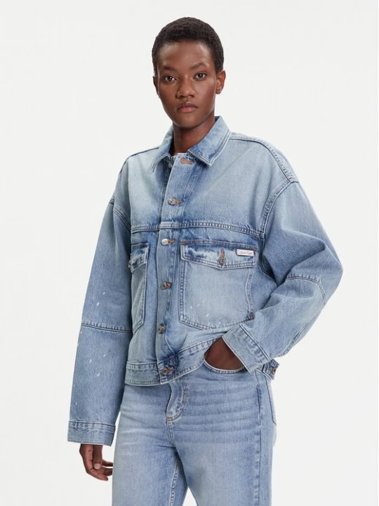 Obrázek produktu Calvin Klein Jeans Jeansová bunda LV047C730G Modrá Regular Fit