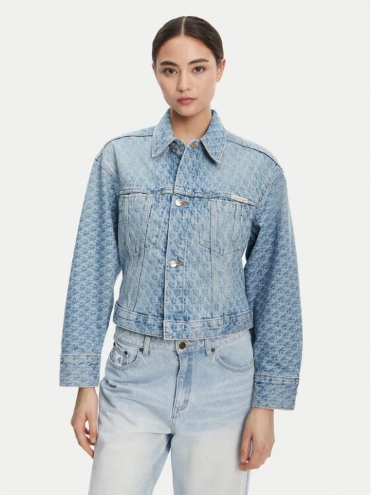 Obrázek produktu Calvin Klein Jeans Jeansová bunda LV047C782G Modrá Oversize