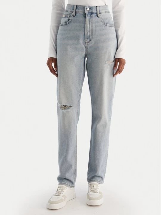 Obrázek produktu Calvin Klein Jeans Jeansy New Mom Jean Bowery Destroyed LV047D722G Modrá Mom Fit
