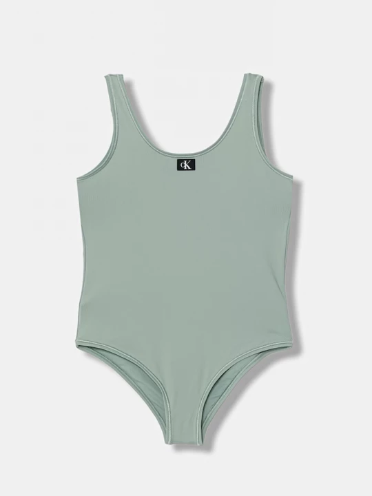 Obrázek produktu Calvin Klein Jeans jednodílné plavky dětské zelená