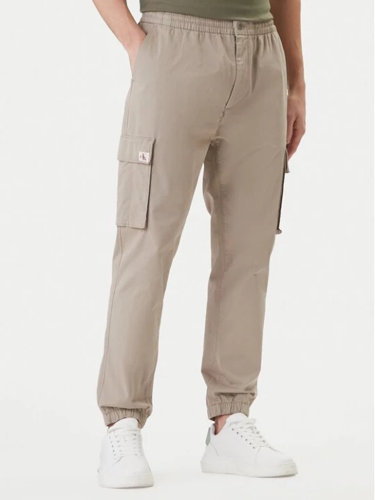 Obrázek produktu Calvin Klein Jeans Joggers kalhoty Comfort LV04RD608G Béžová Skinny Fit