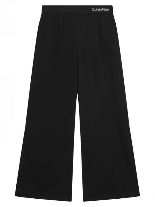 Obrázek produktu Calvin Klein Jeans Kalhoty z materiálu Logo Tape IG0IG03091 Černá Wide Leg