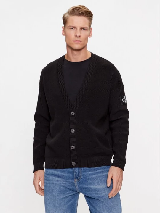 Obrázek produktu Calvin Klein Jeans Kardigan Badge Skater J30J324327 Černá Relaxed Fit