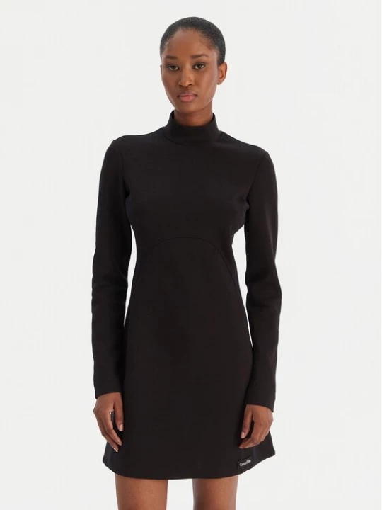 Obrázek produktu Calvin Klein Jeans Každodenní šaty Ls Scuba Fit And Flare LV044D222G Černá Regular Fit