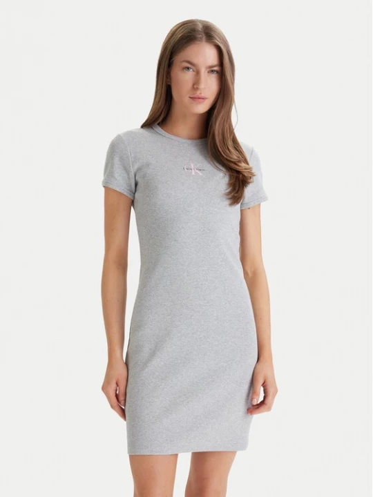 Obrázek produktu Calvin Klein Jeans Každodenní šaty Monologo Baby LV047F241G Šedá Slim Fit