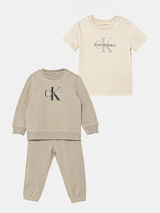 Obrázek produktu Calvin Klein Jeans Kojenecká tepláková souprava Calvin Klein Jeans béžová