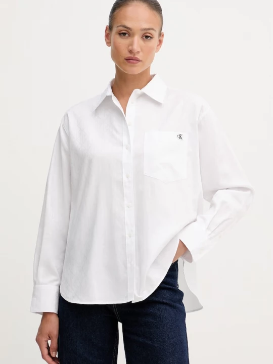 Obrázek produktu Calvin Klein Jeans košile dámská bavlněná bílá