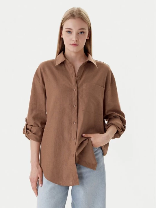 Obrázek produktu Calvin Klein Jeans Košile LV044E195G Hnědá Regular Fit
