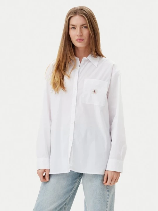 Obrázek produktu Calvin Klein Jeans Košile LV047C143G Bílá Relaxed Fit