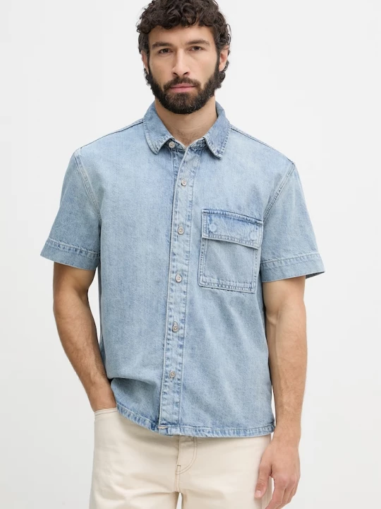 Obrázek produktu Calvin Klein Jeans košile pánská džínová modrá
