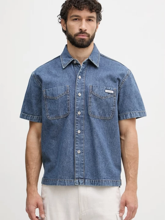 Obrázek produktu Calvin Klein Jeans košile pánská džínová modrá