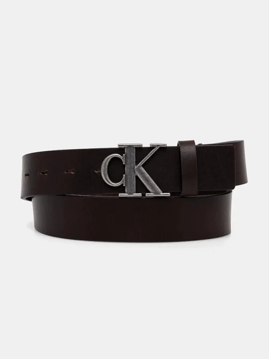 Obrázek produktu Calvin Klein Jeans Kožený pásek Calvin Klein Jeans hnědá