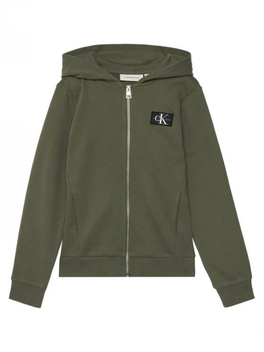 Obrázek produktu Calvin Klein Jeans Mikina Badge IB0IB02213 Zelená Relaxed Fit