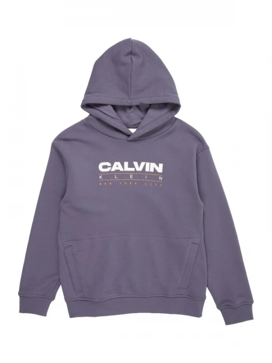 Obrázek produktu Calvin Klein Jeans Mikina chladná modrá / oranžová / bílá