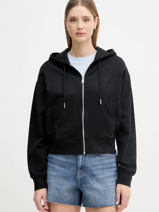 Obrázek produktu Calvin Klein Jeans mikina dámská bavlněná černá