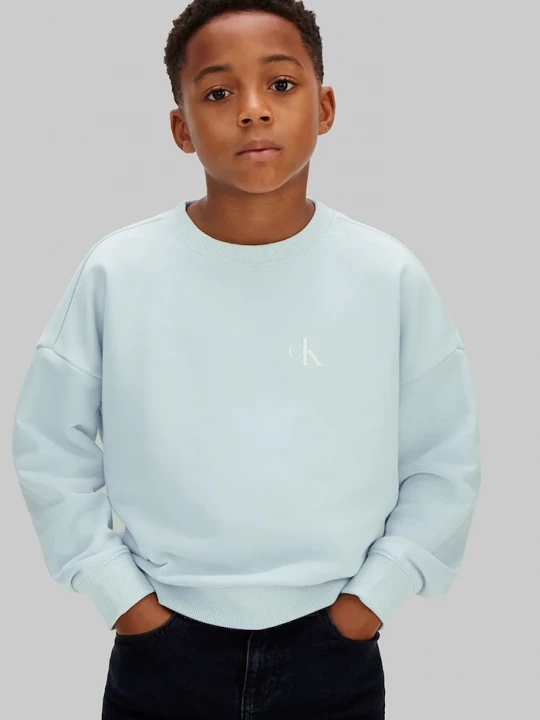 Obrázek produktu Calvin Klein Jeans mikina dětská s bavlnou modrá