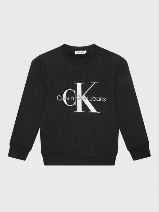 Obrázek produktu Calvin Klein Jeans Mikina Monogram Logo IU0IU00265 Černá Regular Fit