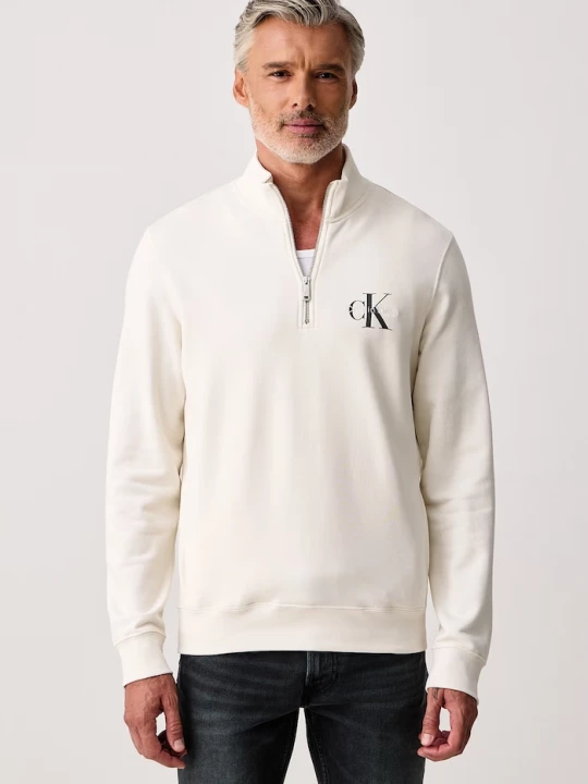 Obrázek produktu Calvin Klein Jeans mikina pánská bavlněná béžová
