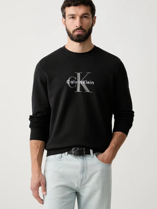 Obrázek produktu Calvin Klein Jeans mikina pánská bavlněná černá