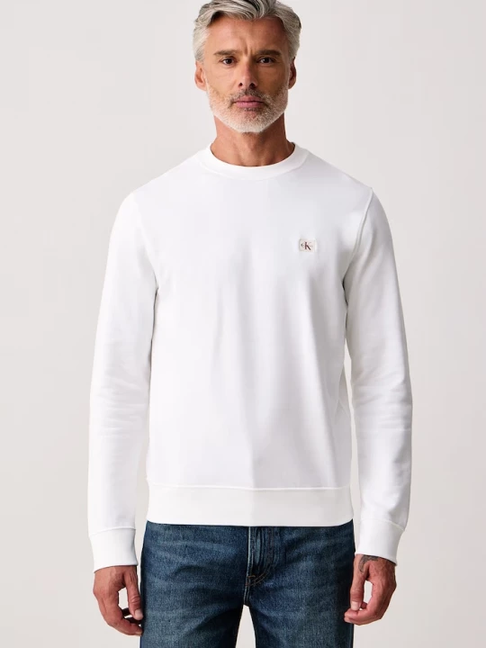 Obrázek produktu Calvin Klein Jeans mikina pánská bavlnou bílá